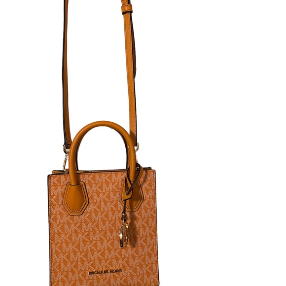 Michael Kors Mercer Shopper Tote XS Logo and Leather Crossbody SO Honeyc… - Picture 7 of 9